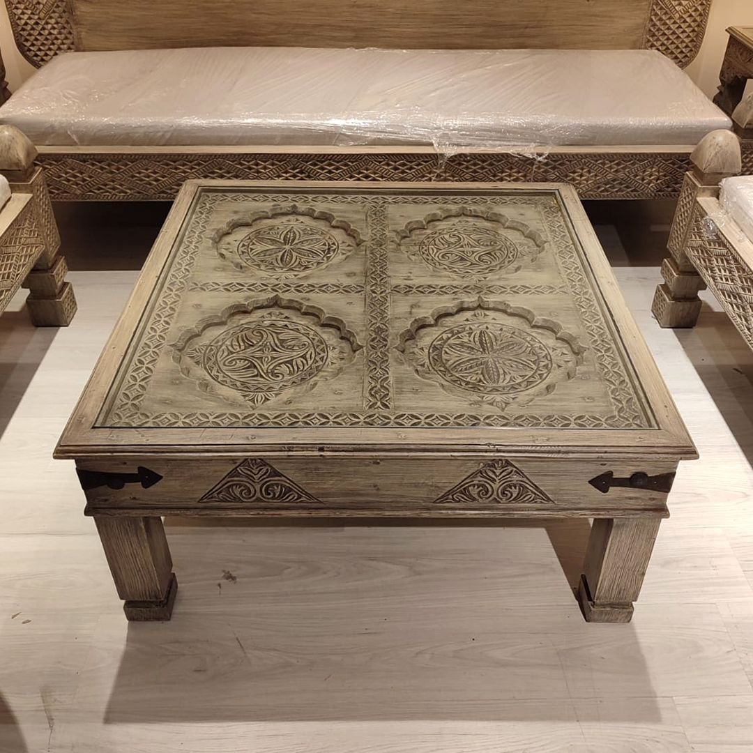 ETNİK MODEL EL OYMA ORTA SEHPA M846 - Görsel 4