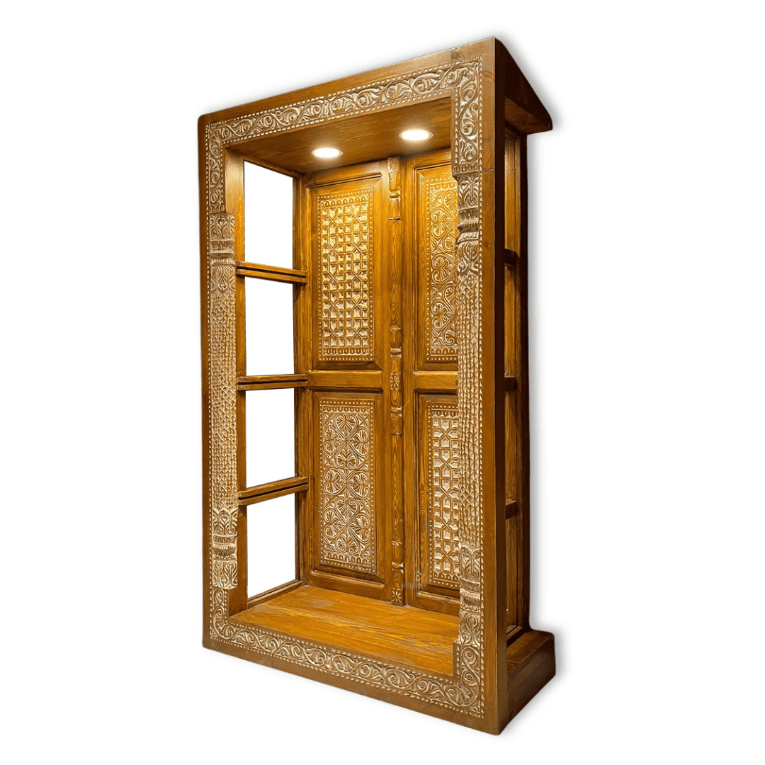 ETNİK MODEL EL OYMA VİTRİN M1259 - Görsel 3