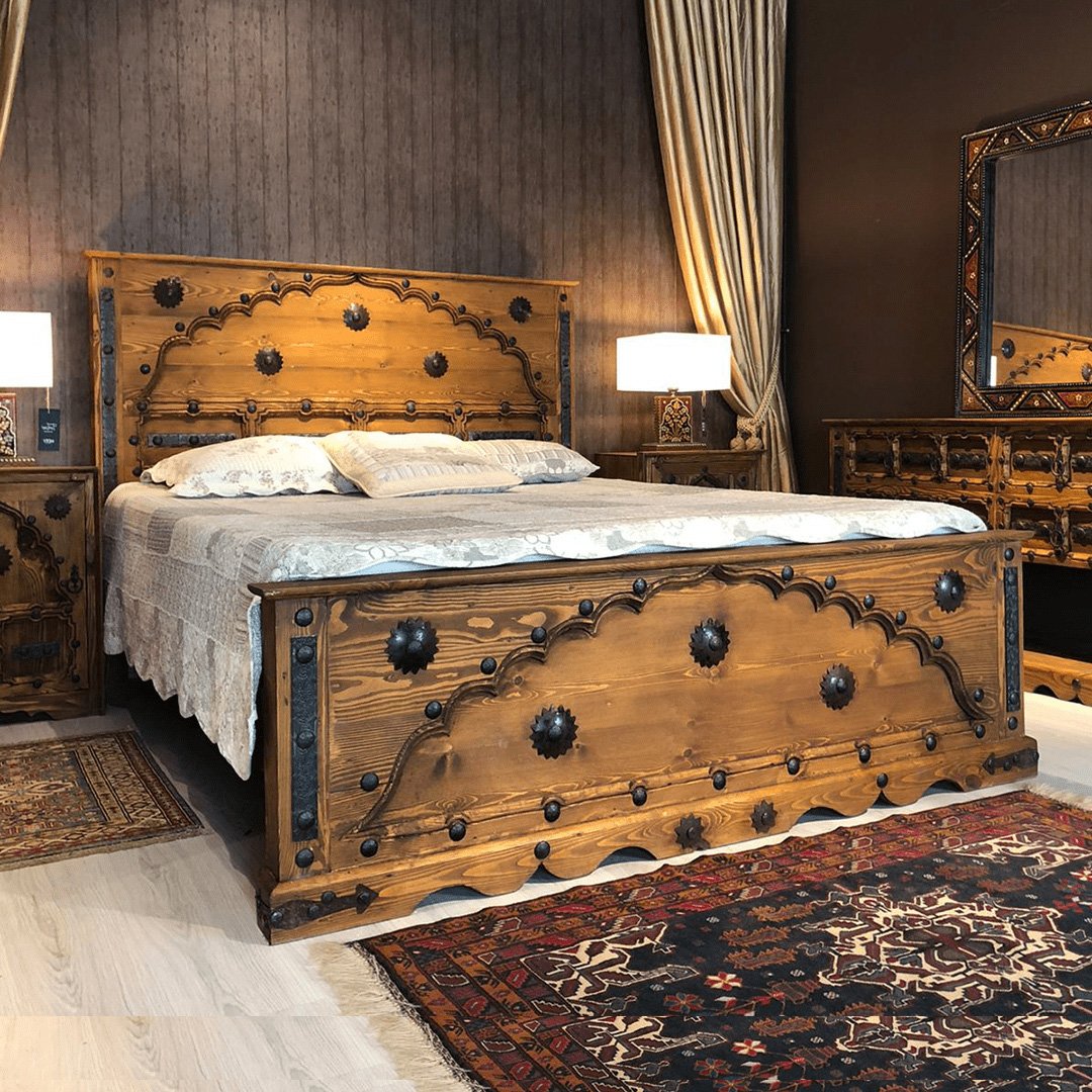 KOHİSTANİ MODEL METAL SÜSLEMELİ KARYOLA M580 - Görsel 2