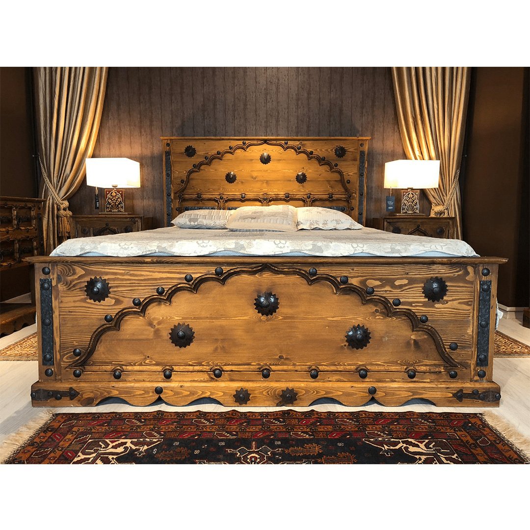 KOHİSTANİ MODEL METAL SÜSLEMELİ KARYOLA M580