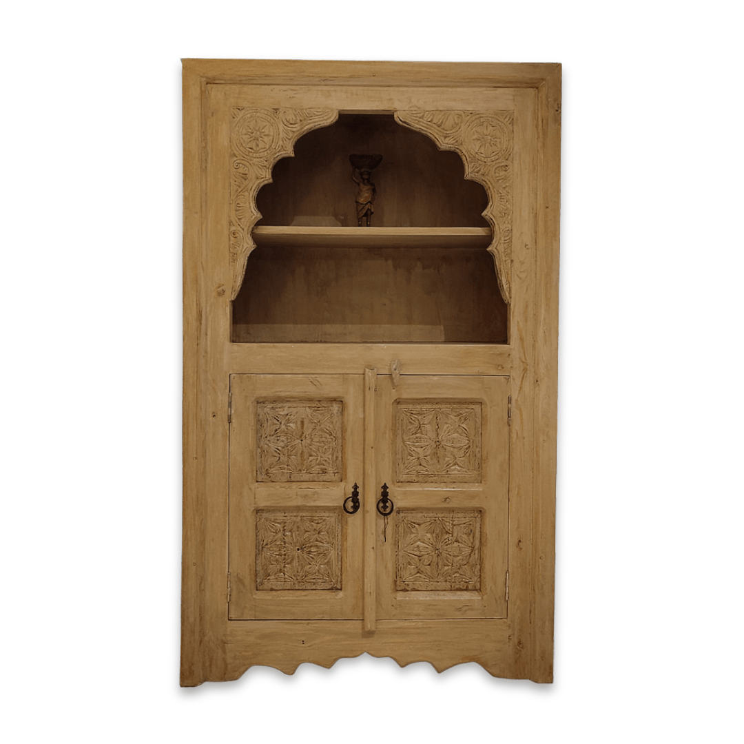 ETNİK MODEL EL OYMA VİTRİN DOLAP M703 - Görsel 2