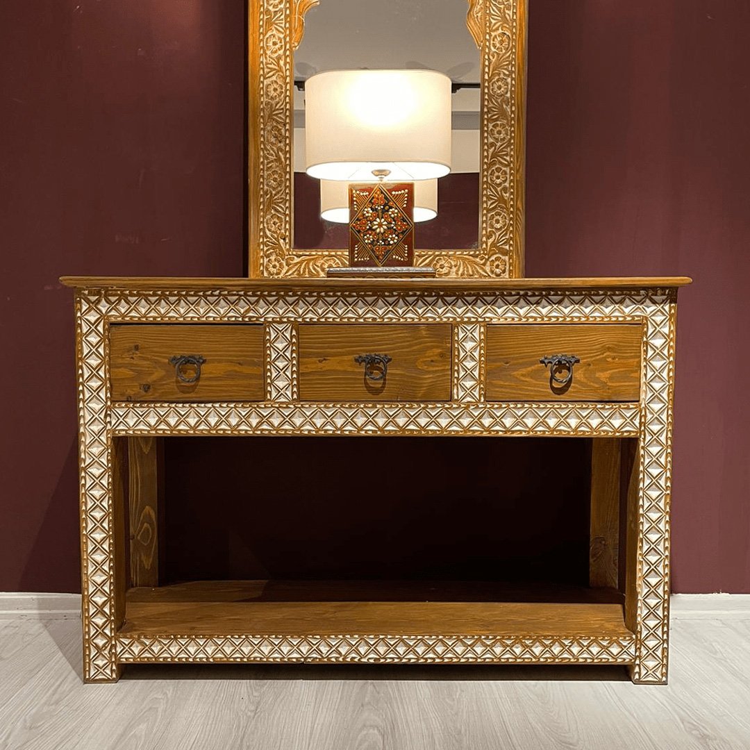 ETNİK MODEL EL OYMA DRESUAR M1288