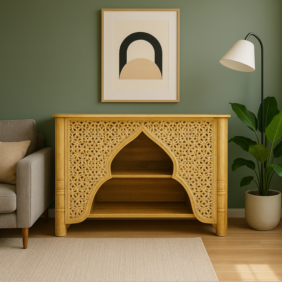 ETNİK MODEL MANGO AĞAÇ EL OYMA DRESUAR H0064