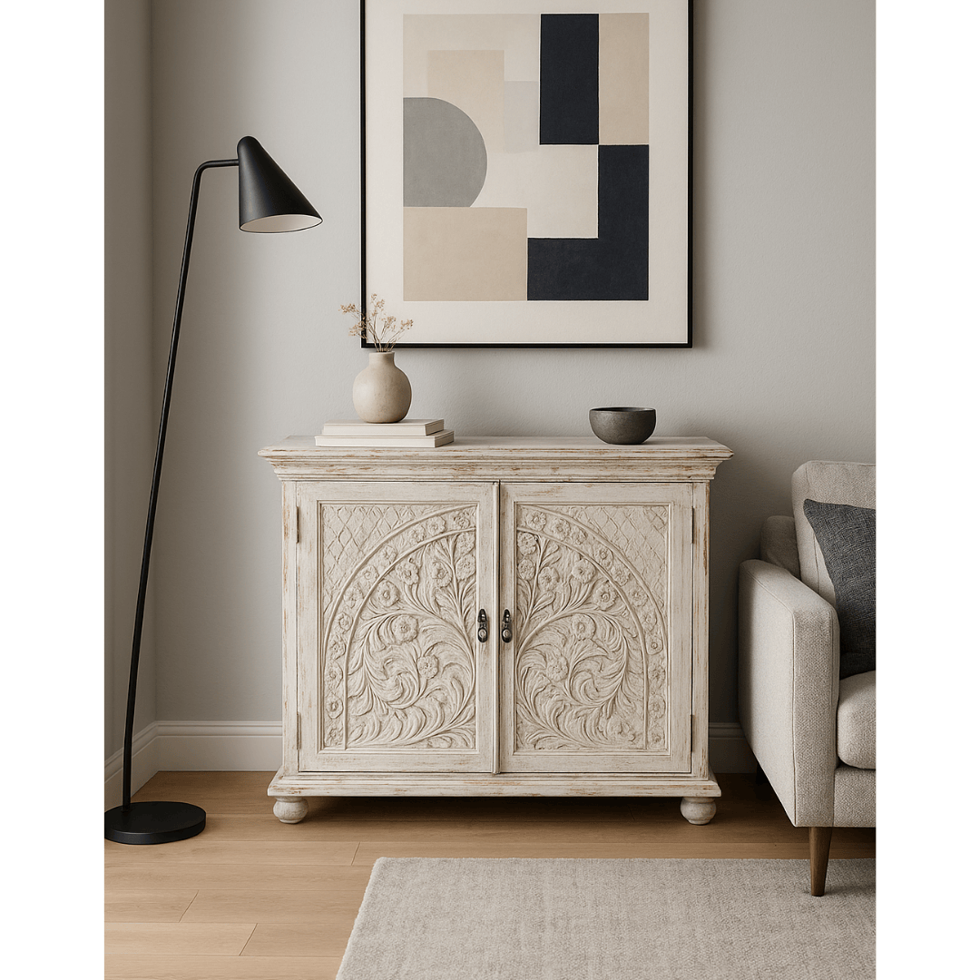 ETNİK MODEL MANGO AĞAÇ EL OYMA DOLAP H0067