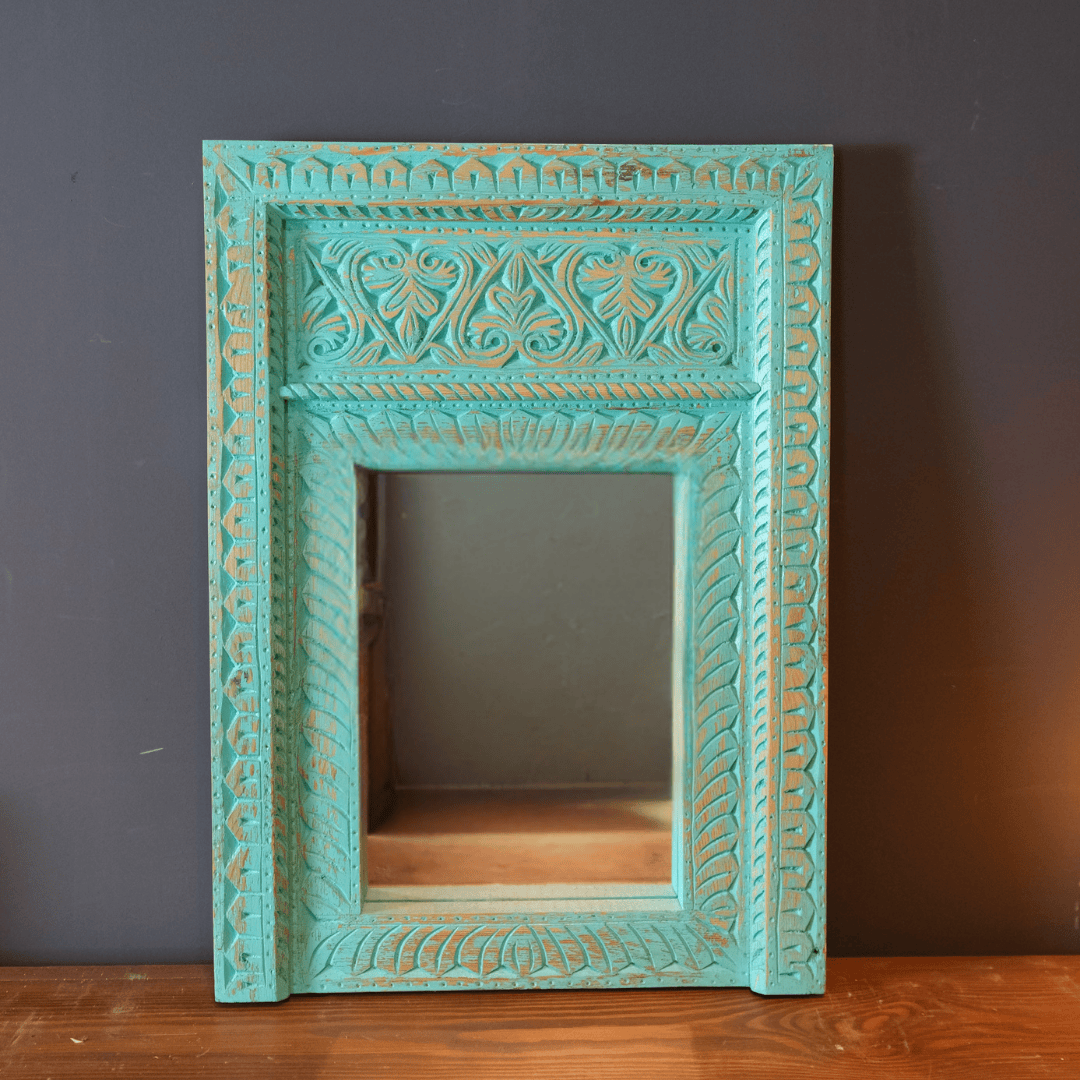 ETNİK MODEL EL OYMA AYNA M473-2