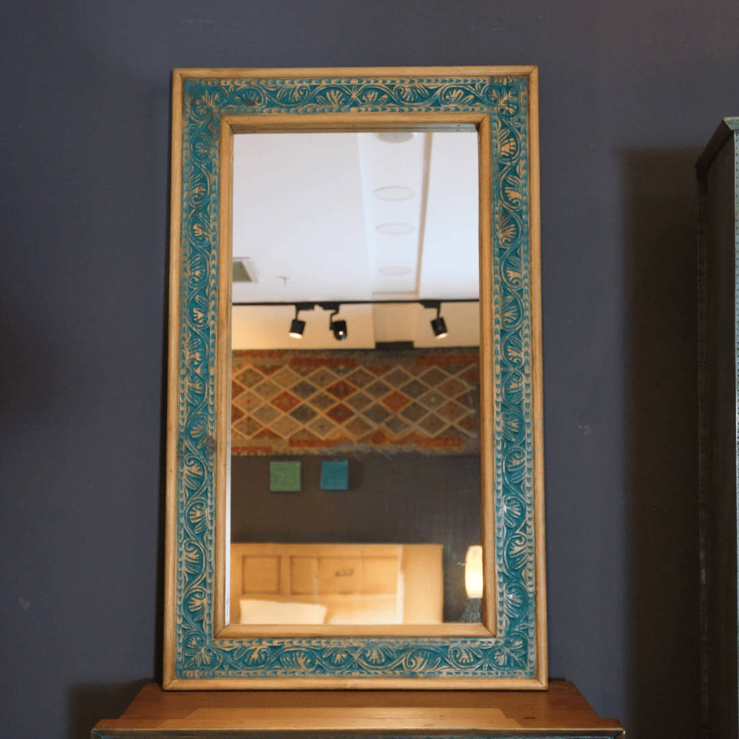 ETNİK MODEL EL OYMA AYNA M0014-4