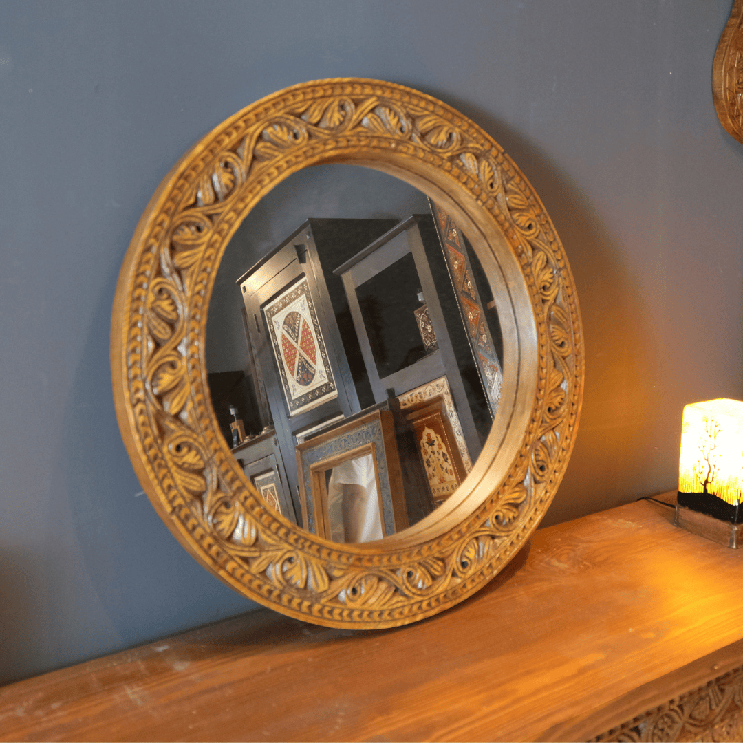 ETNİK MODEL EL OYMA AYNA M907 - Görsel 3