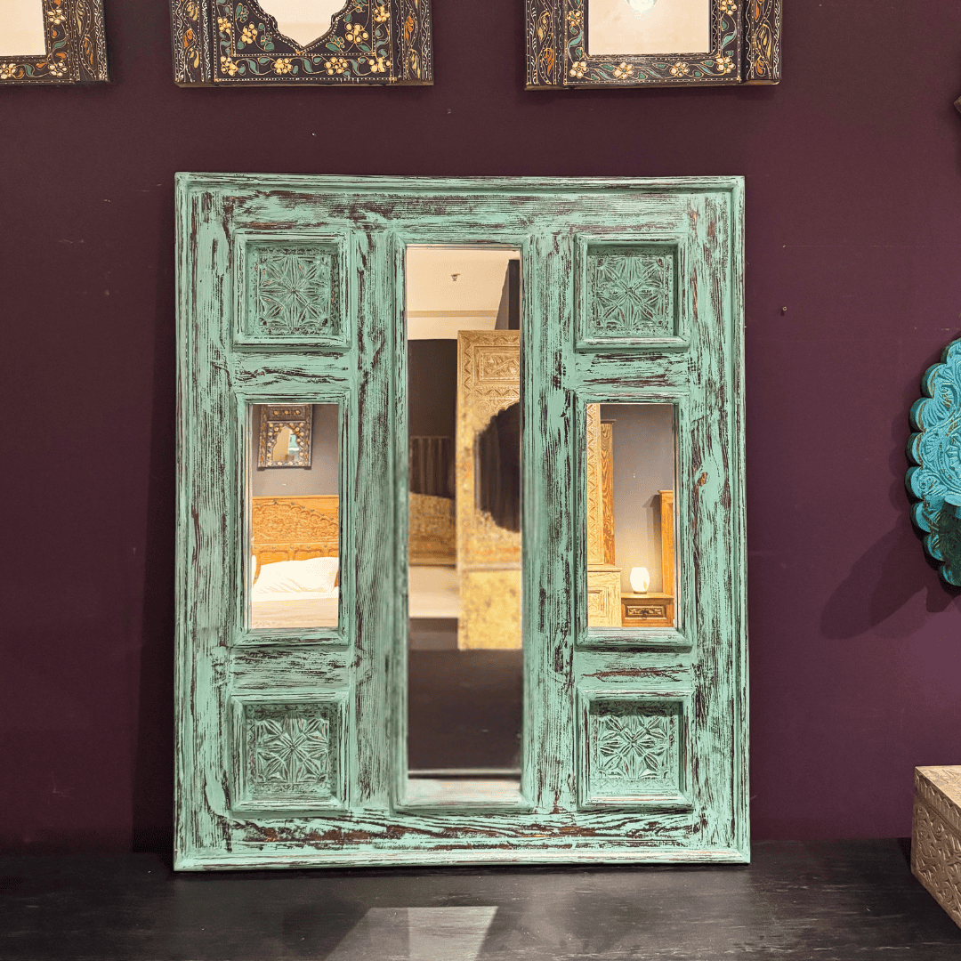 ETNİK MODEL EL OYMA AYNA M469-1