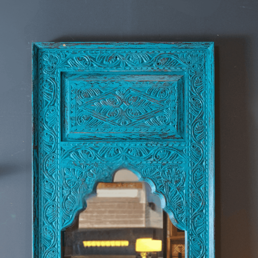 ETNİK MODEL MİHRABİ EL OYMA AYNA M0001-2 - Görsel 3