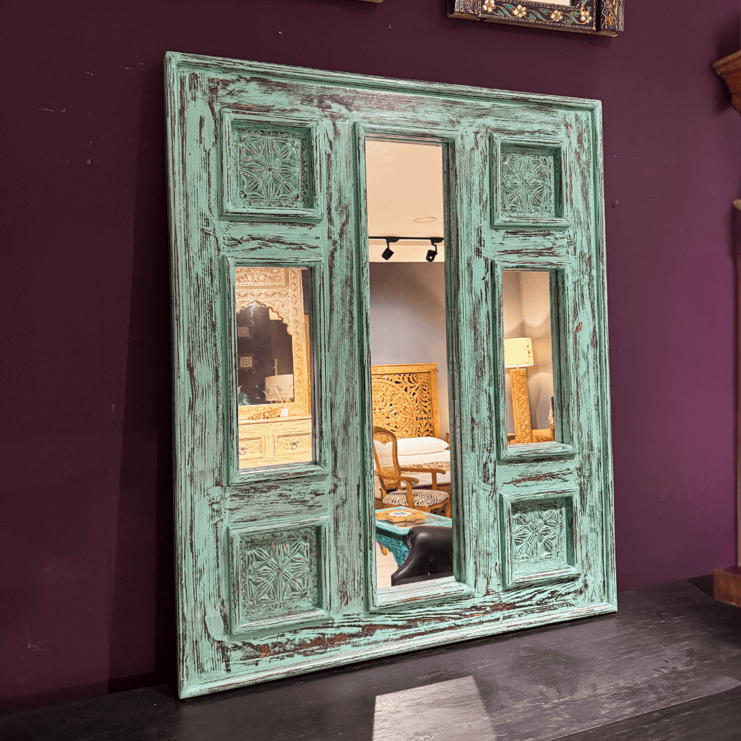 ETNİK MODEL EL OYMA AYNA M469-1 - Görsel 2