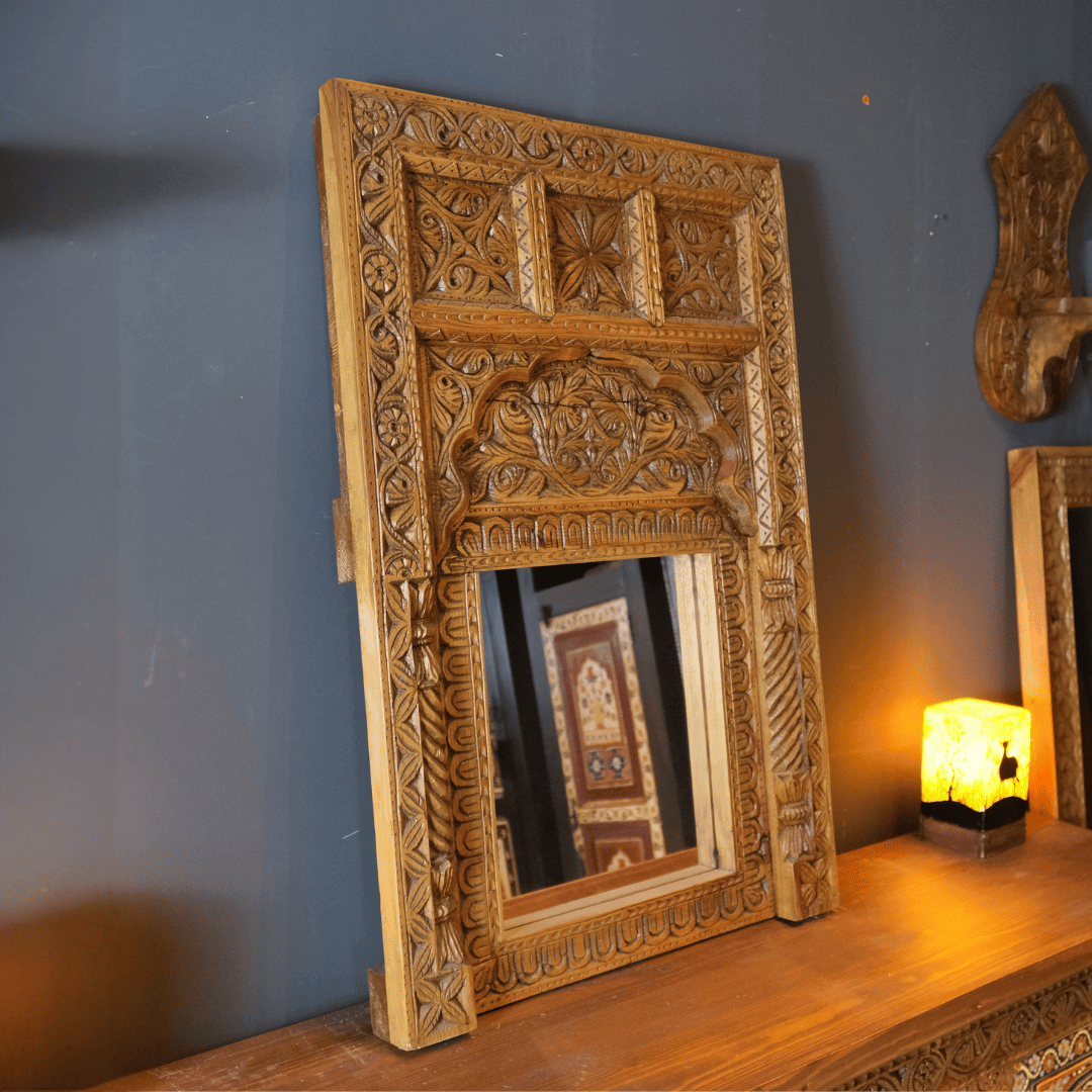 ETNİK MODEL EL OYMA AYNA M506 - Görsel 2