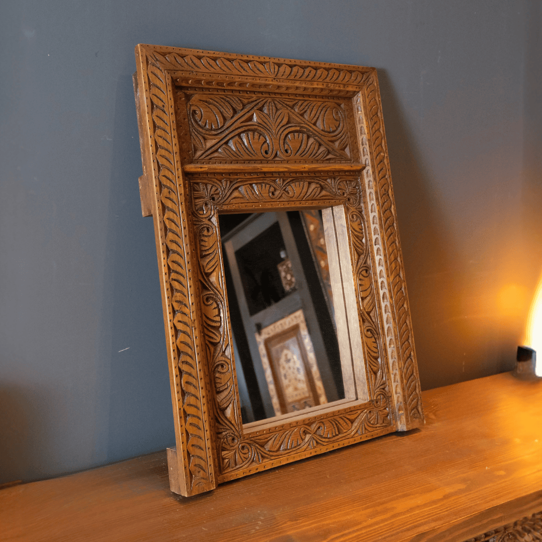 ETNİK MODEL EL OYMA AYNA M473-1 - Görsel 2