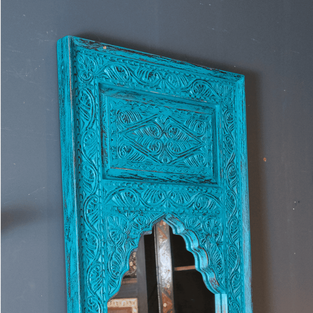 ETNİK MODEL MİHRABİ EL OYMA AYNA M0001-2 - Görsel 4