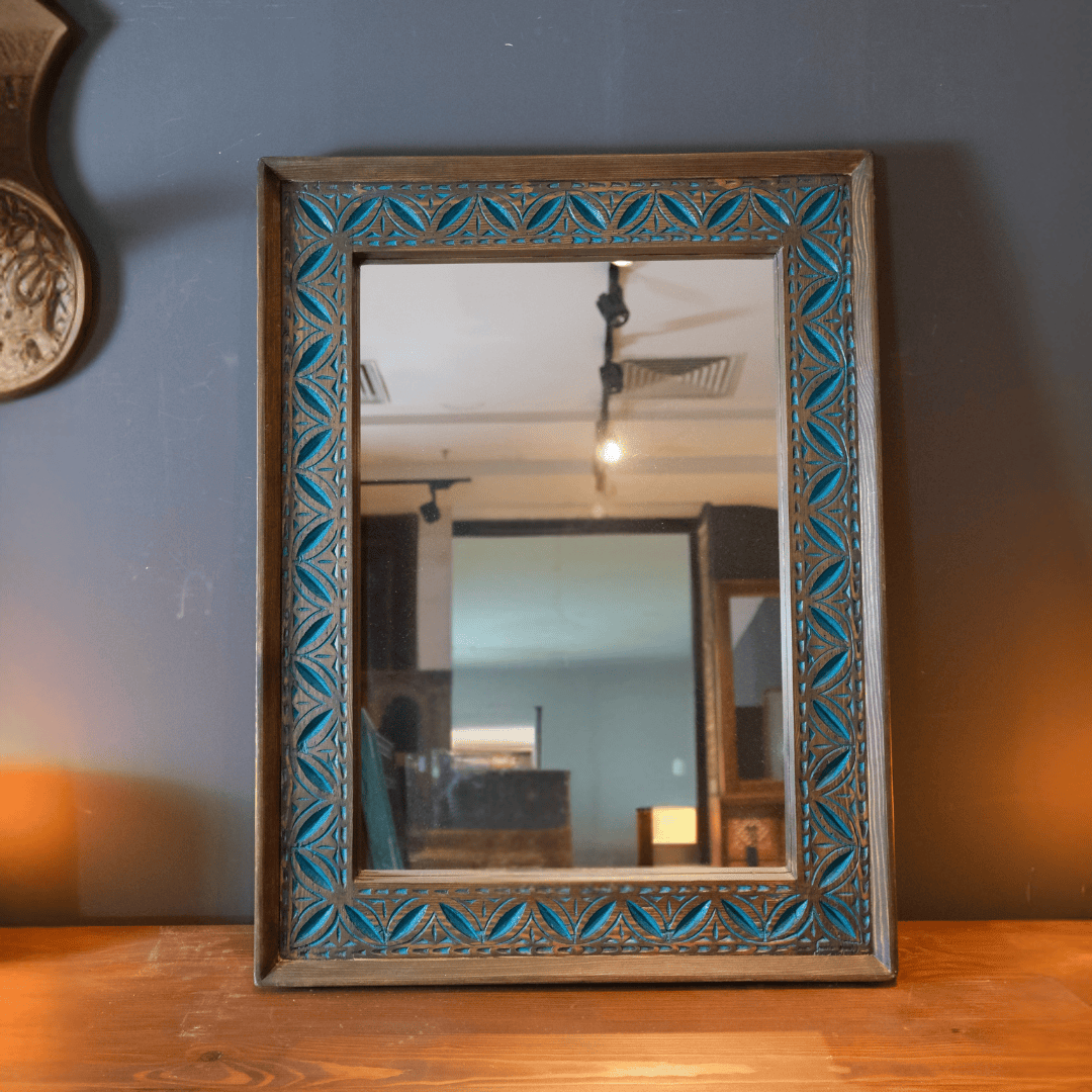 ETNİK MODEL EL OYMA KÜÇÜK AYNA SKT0014