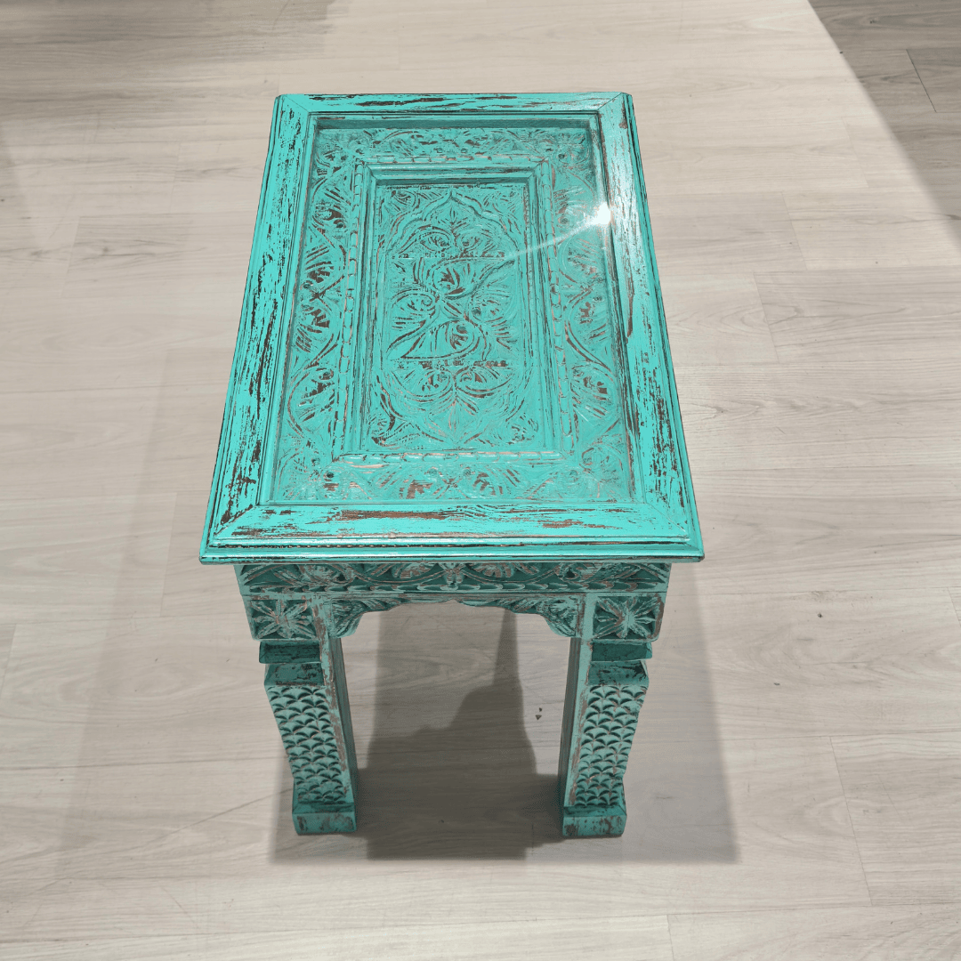 ETNİK MODEL ŞAHSULTAN OYMA YAN SEHPA M546 - Görsel 3