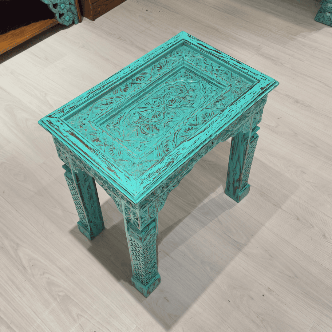 ETNİK MODEL ŞAHSULTAN OYMA YAN SEHPA M546 - Görsel 2