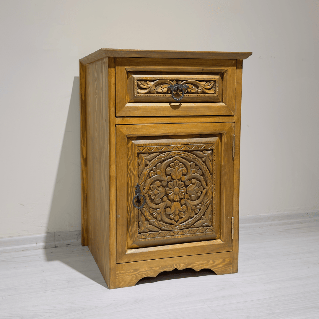 ETNİK MODEL EL OYMA KOMODİN M914 - Görsel 2