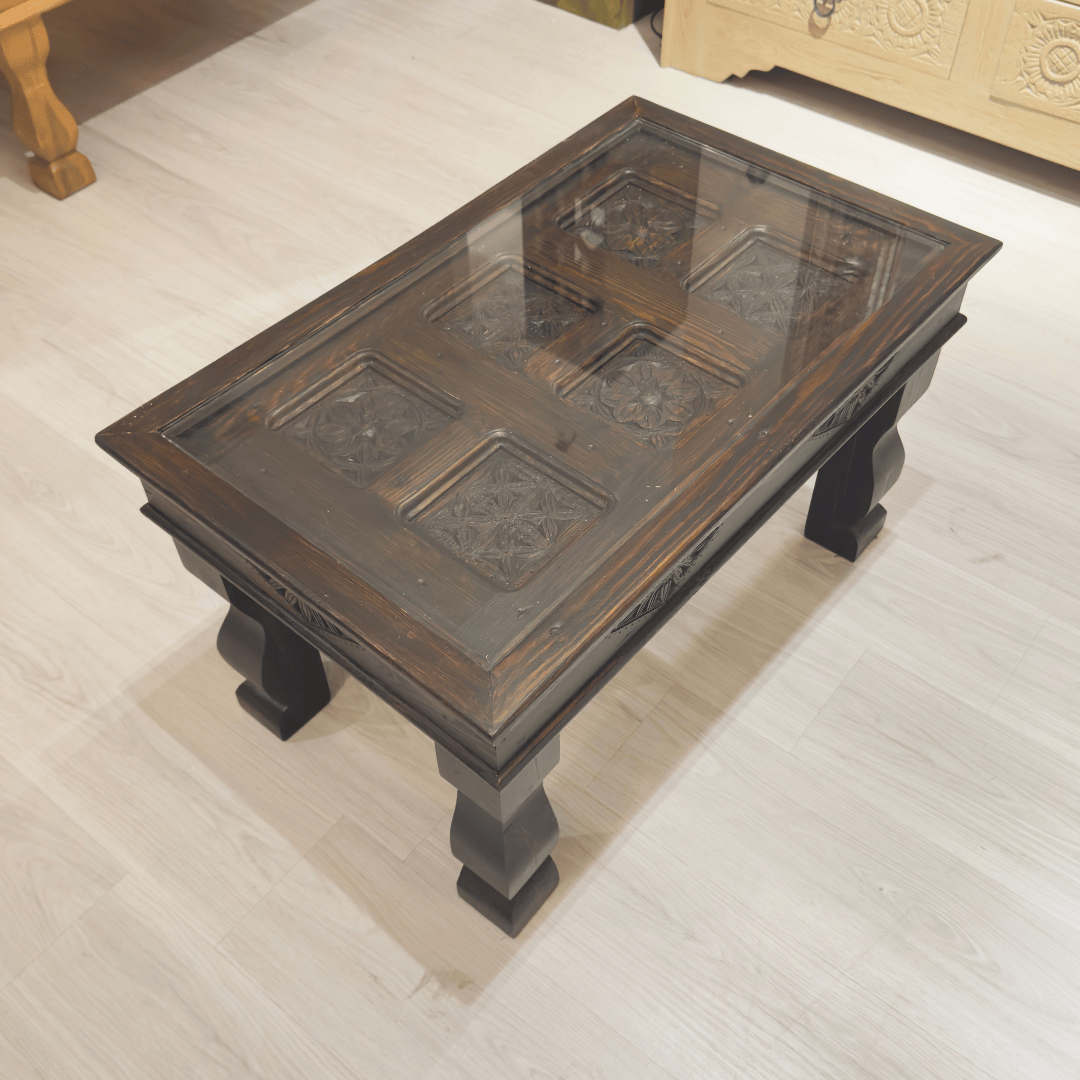 ETNİK MODEL EL OYMA ORTA SEHPA M739 - Görsel 4