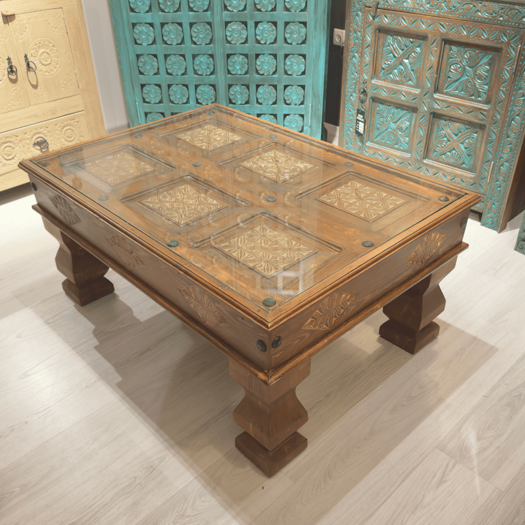 ETNİK MODEL EL OYMA ORTA SEHPA M898 - Görsel 6