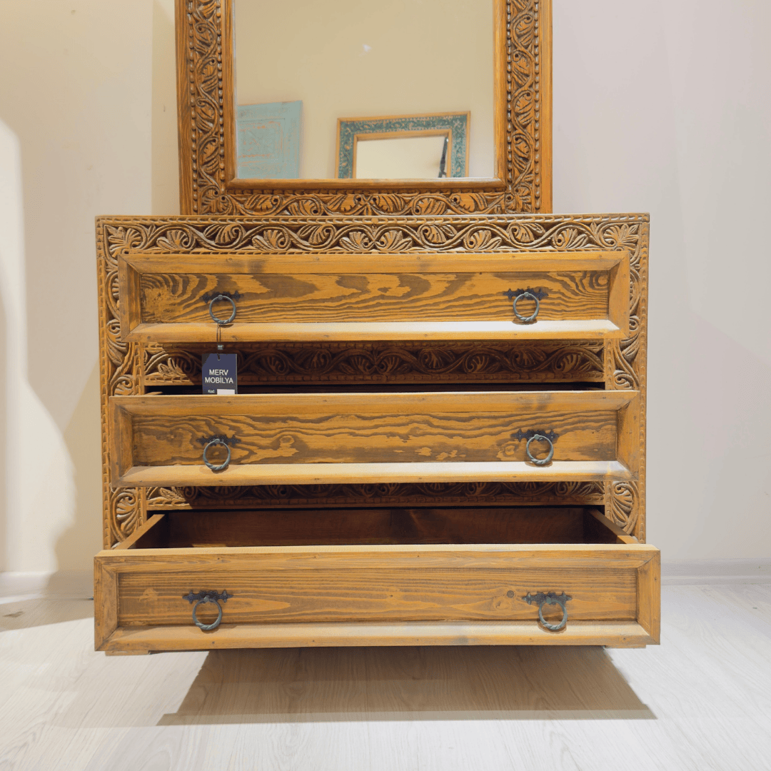 ETNİK MODEL EL OYMA OYMA ŞİFONYER M413 - Görsel 2