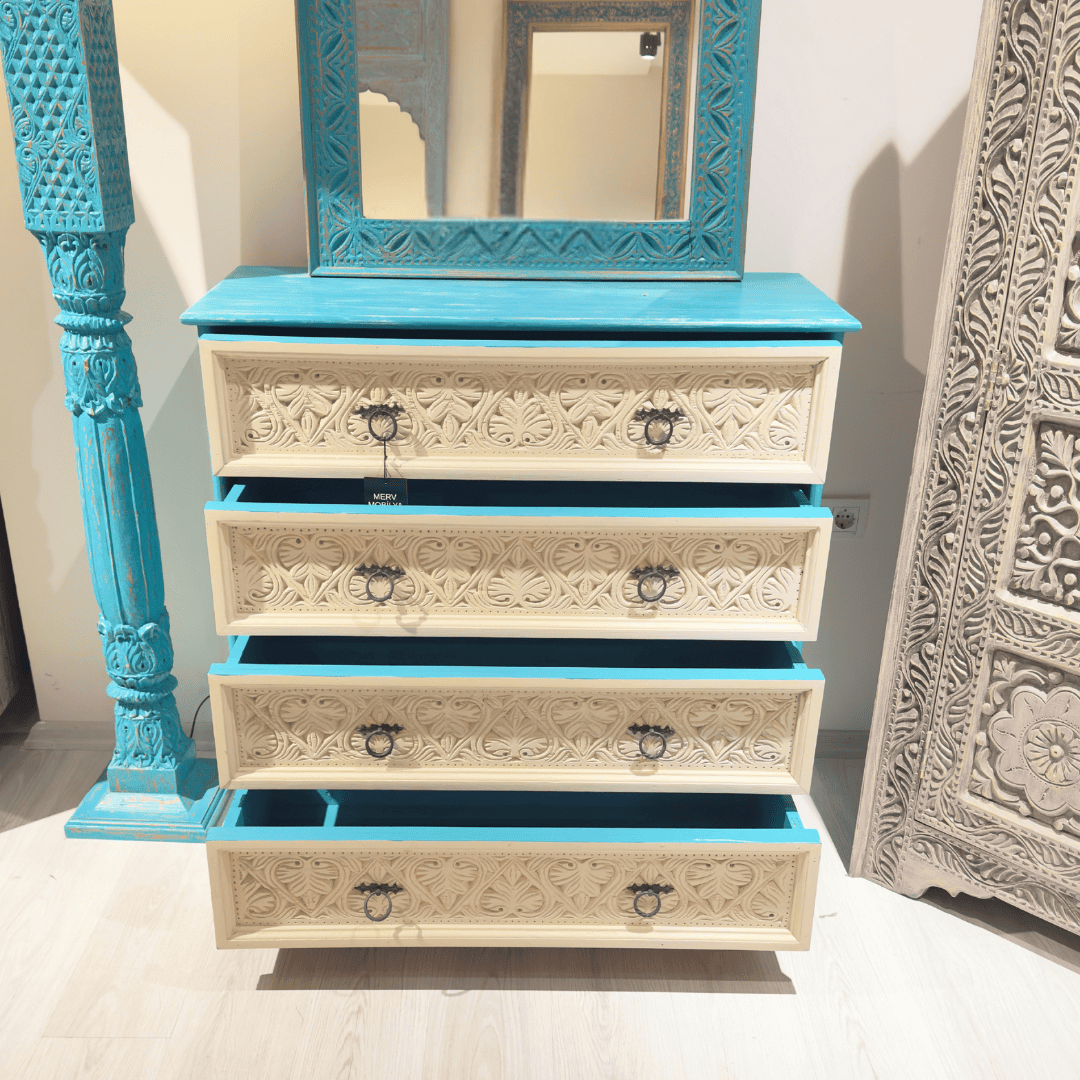 ETNİK MODEL EL OYMA ŞİFONYER M0028 - Görsel 5