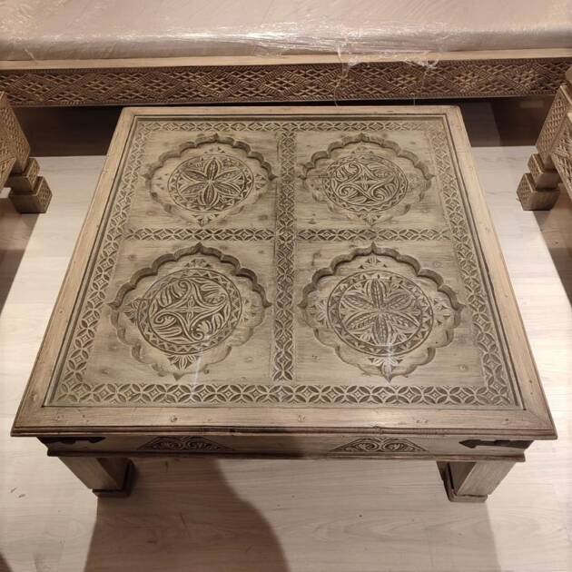 ETNİK MODEL EL OYMA ORTA SEHPA M846