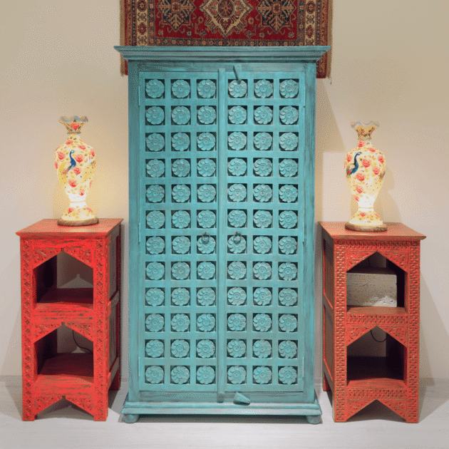 ETNİK MODEL MANGO AĞAÇ EL OYMA DOLAP H0027