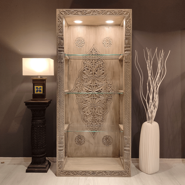 ETNİK MODEL EL OYMA ESKİTME VİTRİN M704