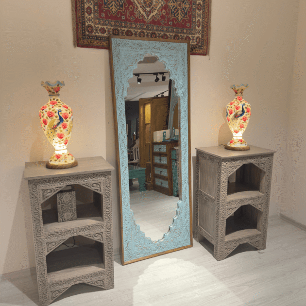 ETNİK MODEL EL OYMASI YÜKSEK BOY AYNA SKT532-1