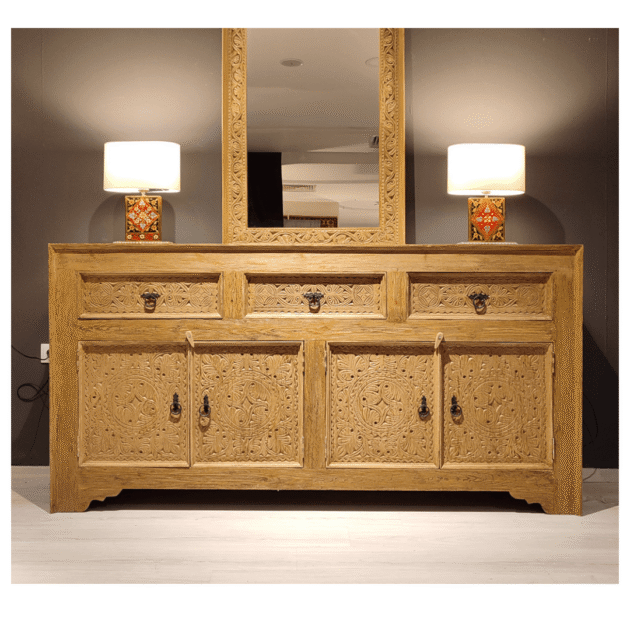 ETNİK MODEL EL OYMA KONSOL M1380