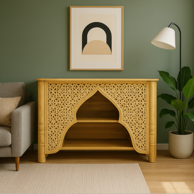 ETNİK MODEL MANGO AĞAÇ EL OYMA DRESUAR H0064