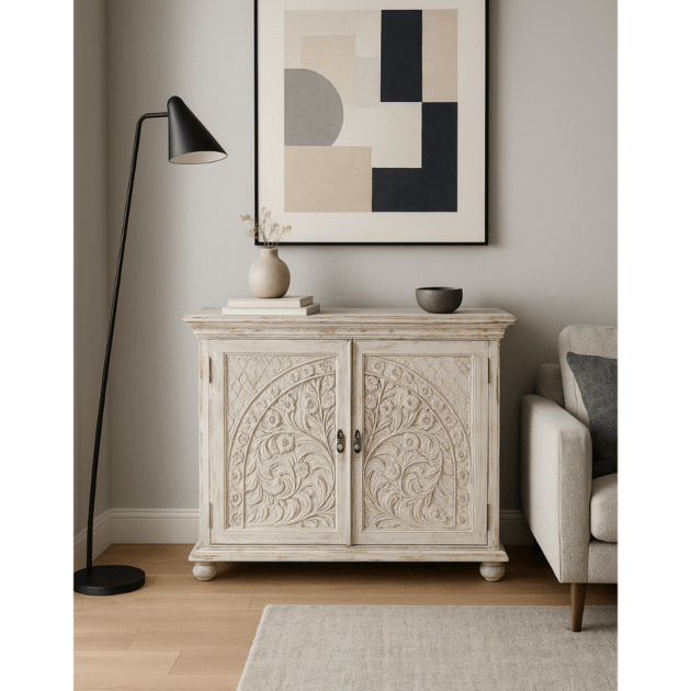 ETNİK MODEL MANGO AĞAÇ EL OYMA DOLAP H0067