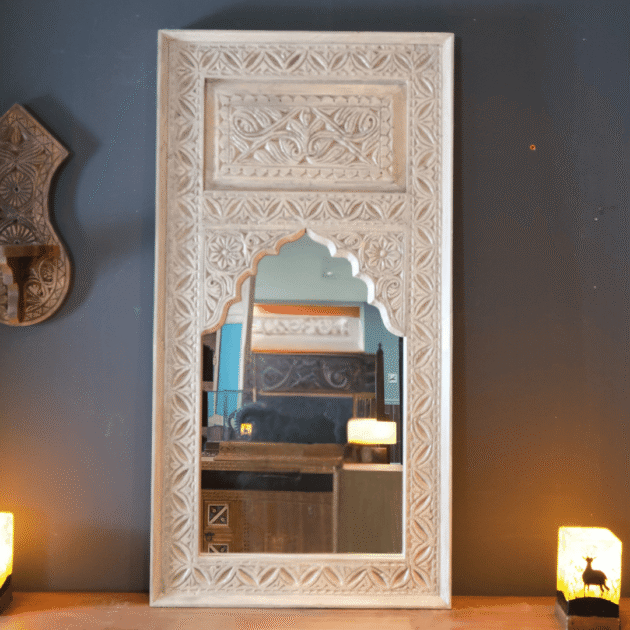 ETNİK MODEL MİHRABİ EL OYMA AYNA M0001