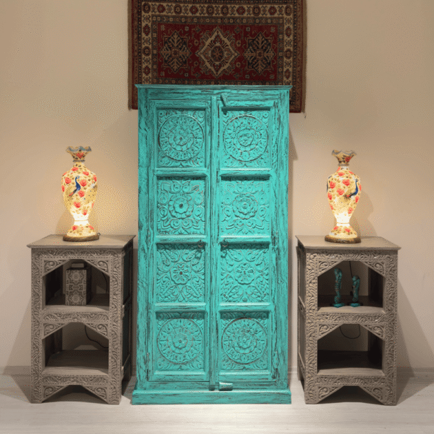 ETNİK MODEL MANGO AĞAÇ EL OYMA DOLAP H0032