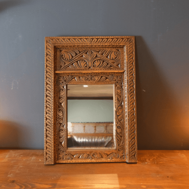 ETNİK MODEL EL OYMA AYNA M473-1