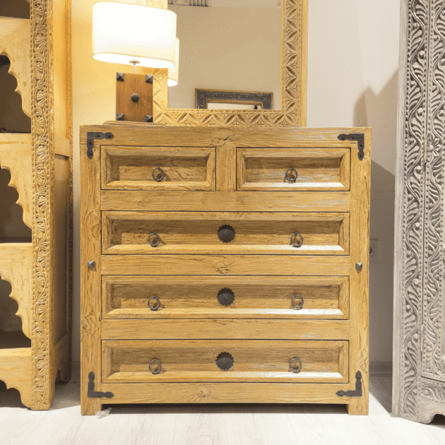 ETNİK MODEL ESKİTME AHŞAP ŞİFONYER M674