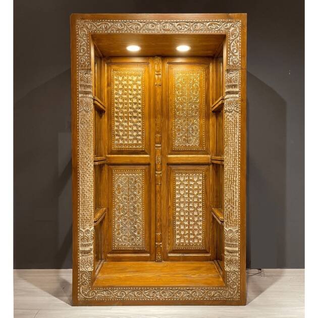 ETNİK MODEL EL OYMA VİTRİN M1259