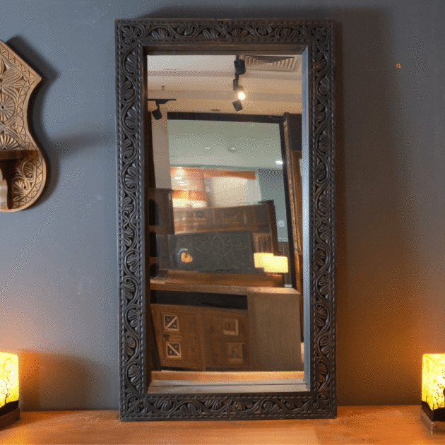 ETNİK MODEL EL OYMA AYNA M0014-1