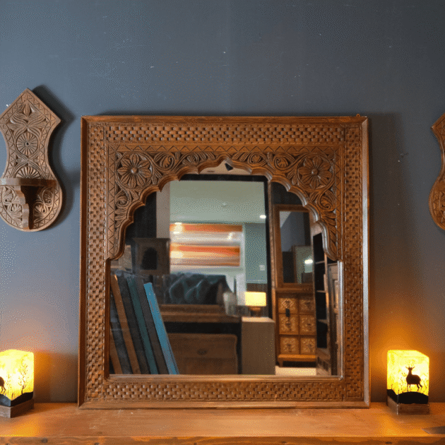 ETNİK MODEL EL OYMA AYNA M913