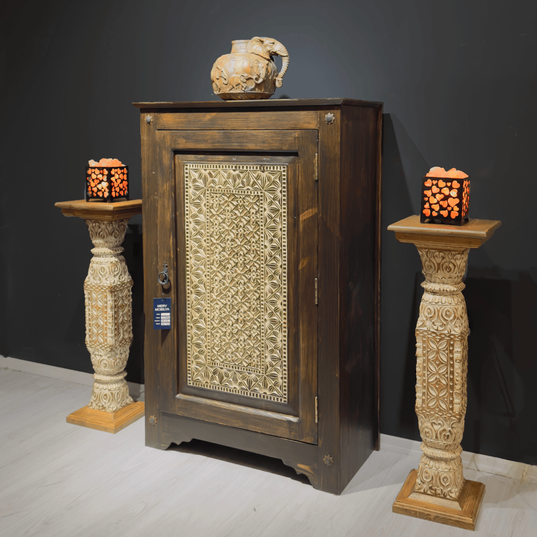 ETNİK MODEL EL OYMA DOLAP SKT886 - Görsel 4