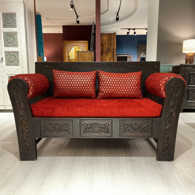 ETNİK MODEL EL OYMA İKİLİ KOLTUK M1246