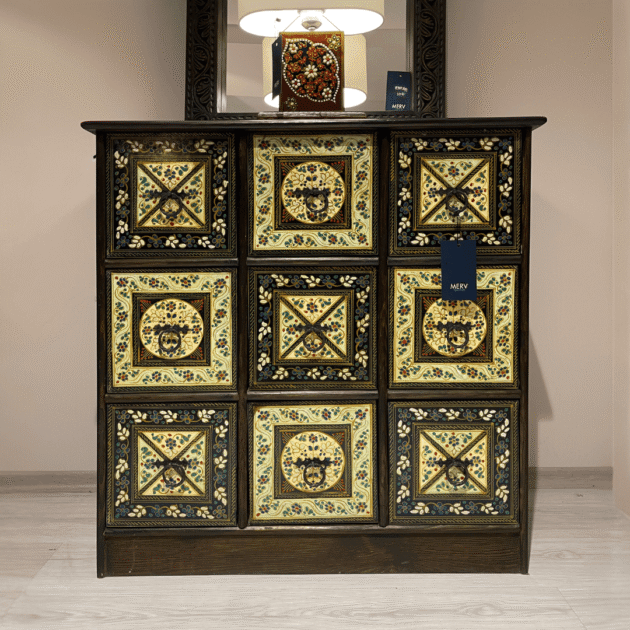 ETNİK MODEL EL BOYAMA ŞİFONYER M652-1