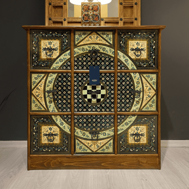 ETNİK MODEL EL BOYAMA ŞİFONYER M652