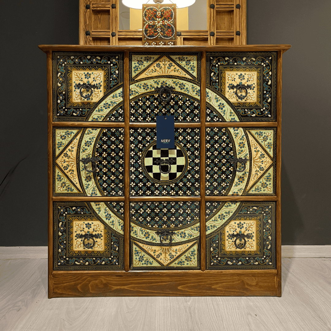 ETNİK MODEL EL BOYAMA ŞİFONYER M652