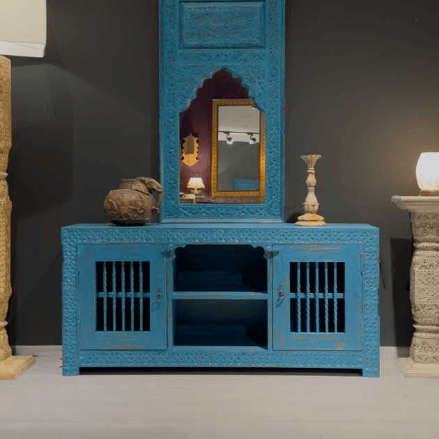 ETNİK MODEL EL OYMA ESKİTME TV KONSOL M937