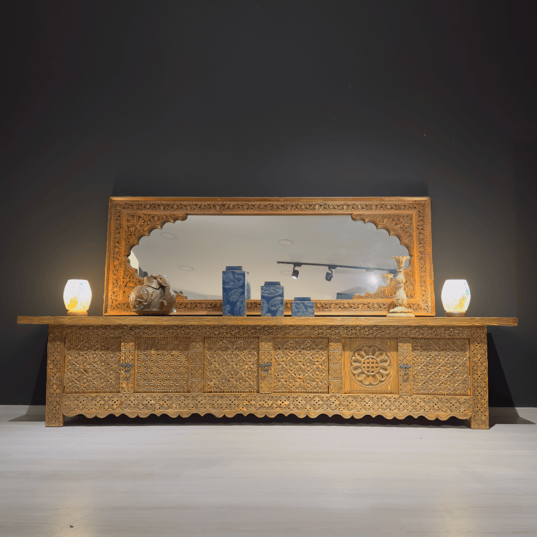 ETNİK MODEL EL OYMA TV KONSOL M919 - Görsel 2